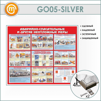 Стенд «Аварийно-спасательные и другие неотложные меры» (GO-05-SILVER)